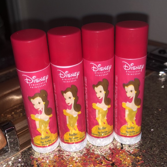 New Disney Princess Belle Lip Balm Set - Raspberry - Picture 5 of 15